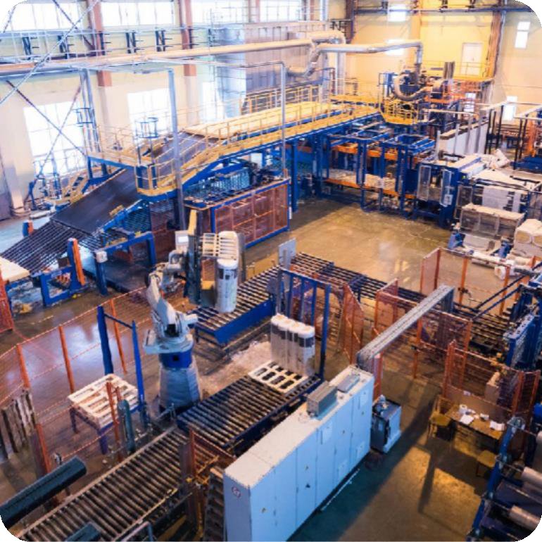 Industrial plant floor