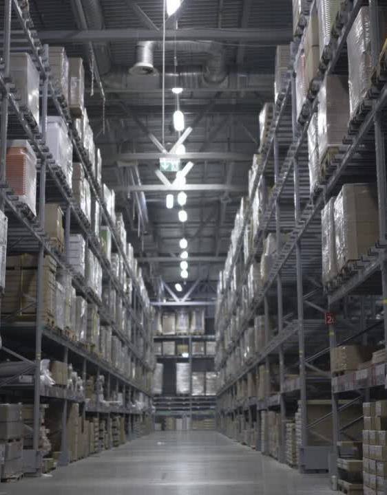 Warehouse aisle